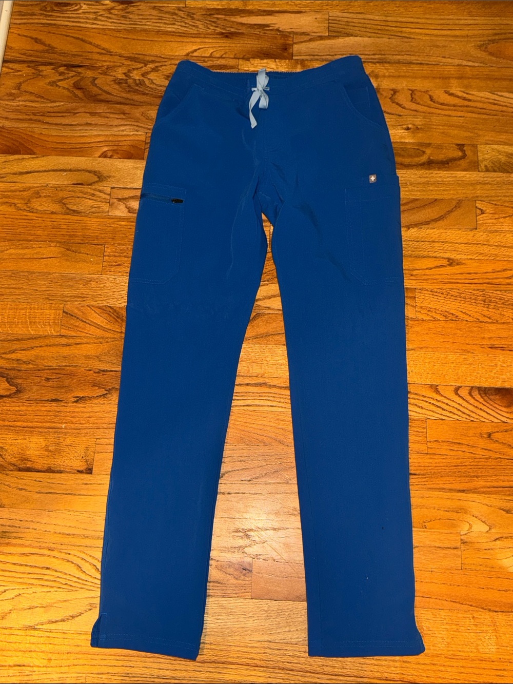 Figs womens Royal Blue Drawstring Pants size Small tall